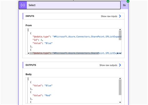 is of type 'object'. the result must be a valid array.|How to select specific values from an array in Power .